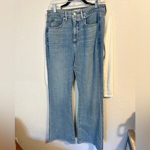 Loft The Curvy Slim Flare 32" Length High Waist